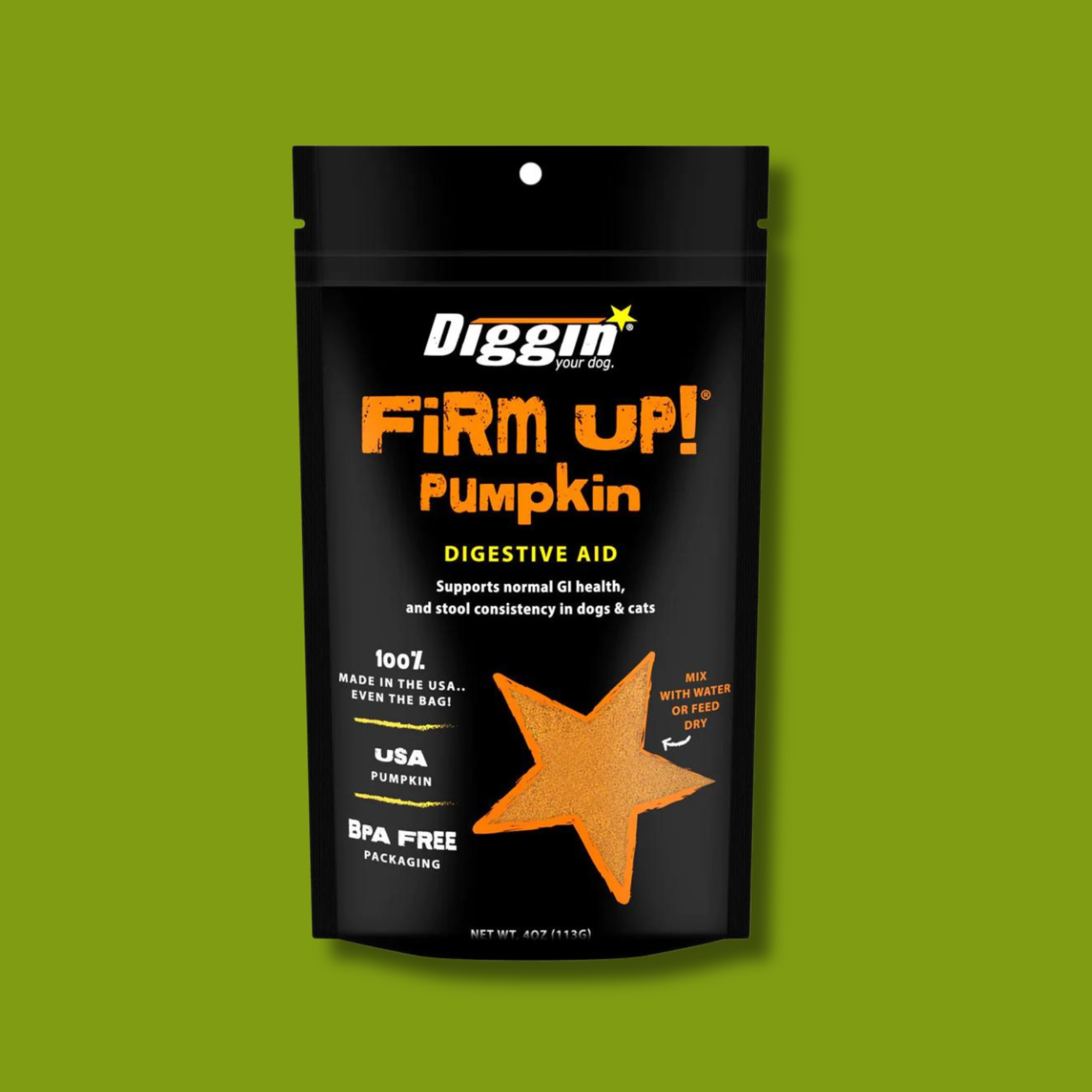 Diggin Your Dog Firm Up Pumpkin Supplement